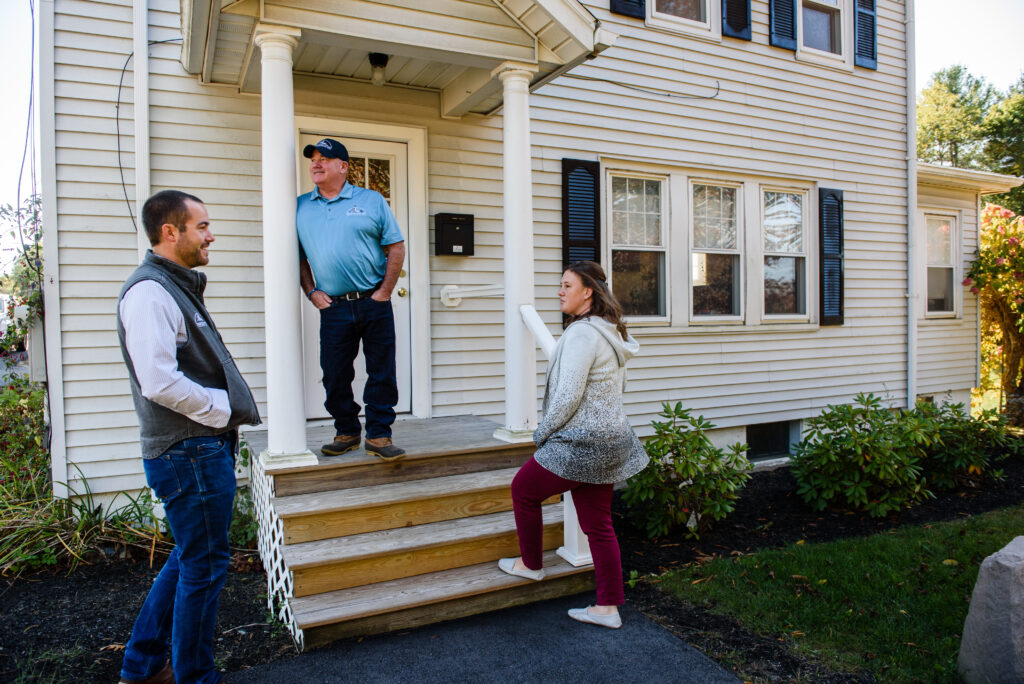 Colby & Gale employees standing around for photo.